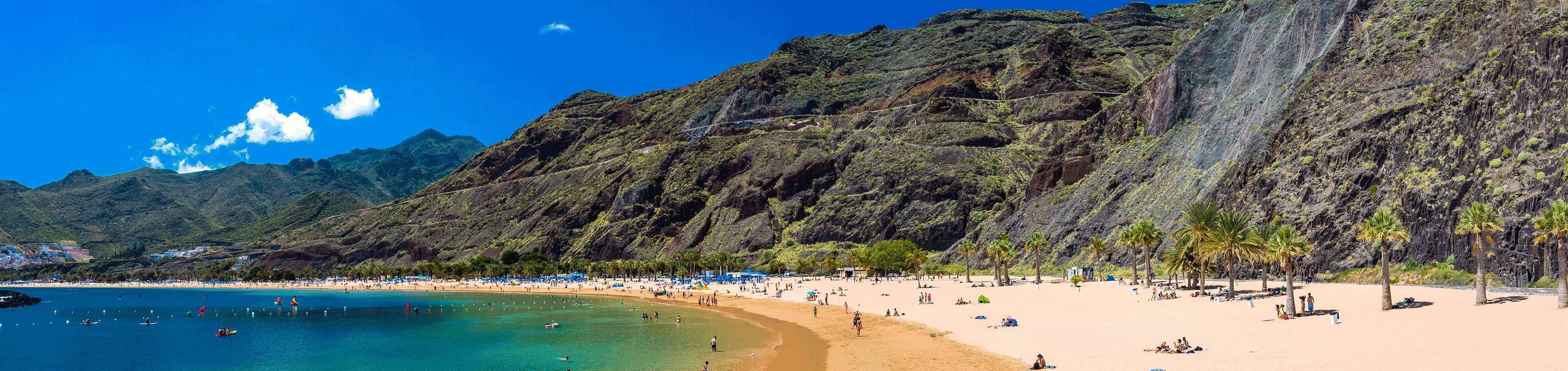 Ein Sandstrand auf Teneriffa