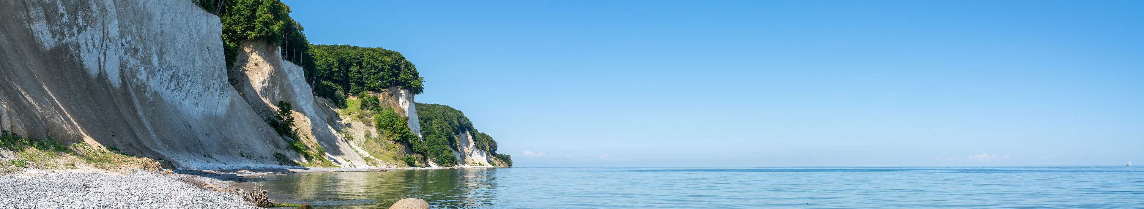 Panorama der Kreidefelsen auf der Insel Rügen, Ostsee, Mecklenburg-Vorpommern, Deutschland