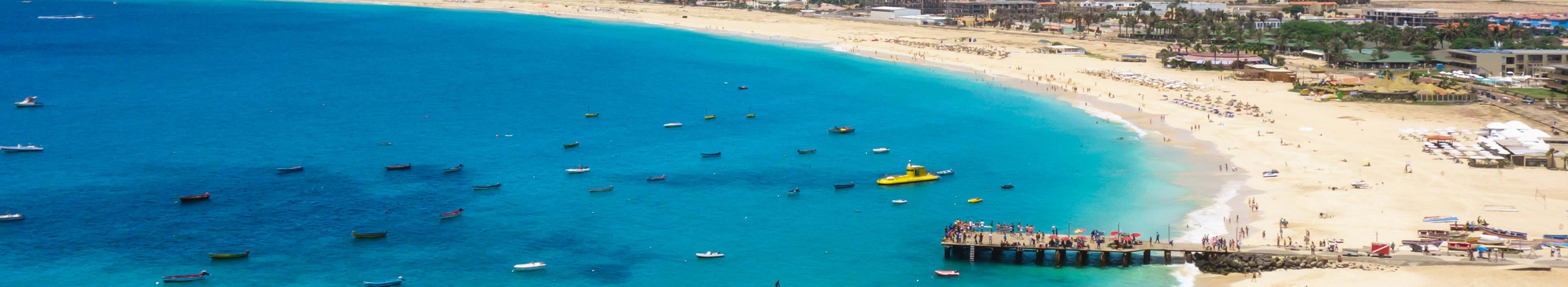 Santa Maria Strand auf den Kap Verden