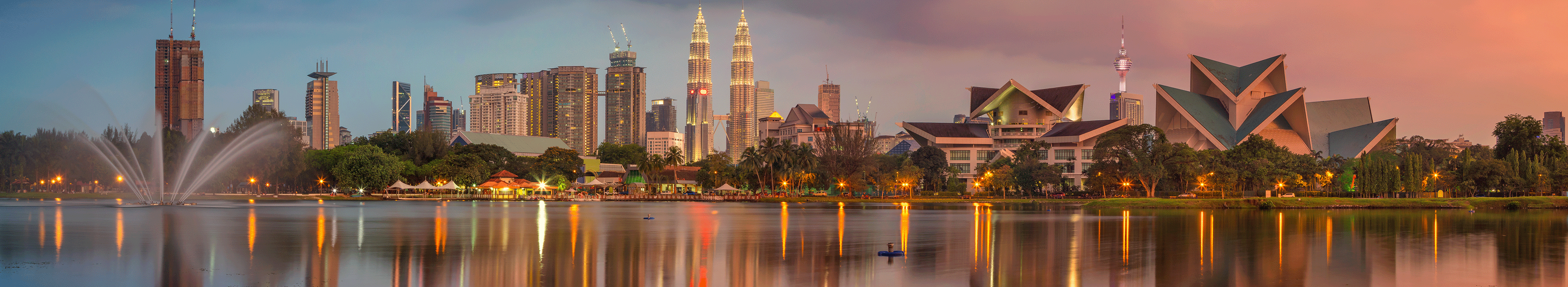 Skyline von Kuala Lumpur in Malaysia.