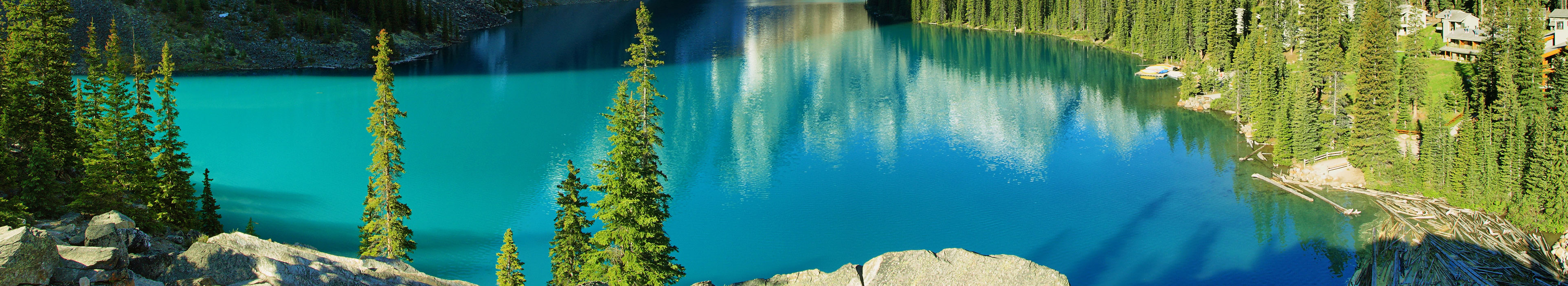Moraine See während einer Kanada Rundreise