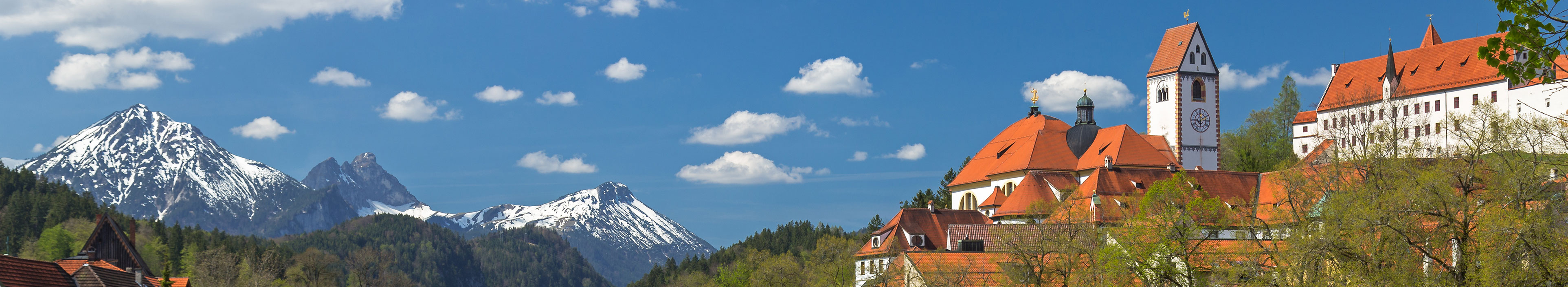 Hohes Schloss und Kloster St. Mang in Füssen am Lech