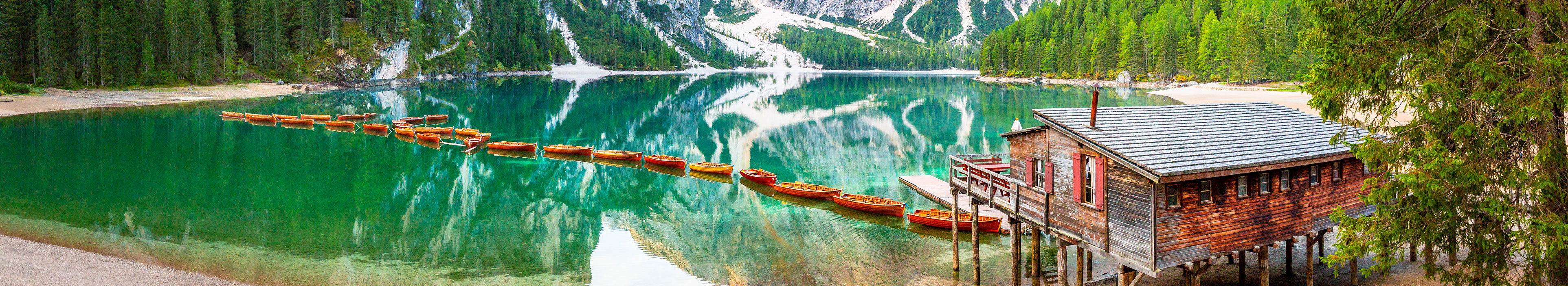 Der Pragser Wildsee in Südtirol