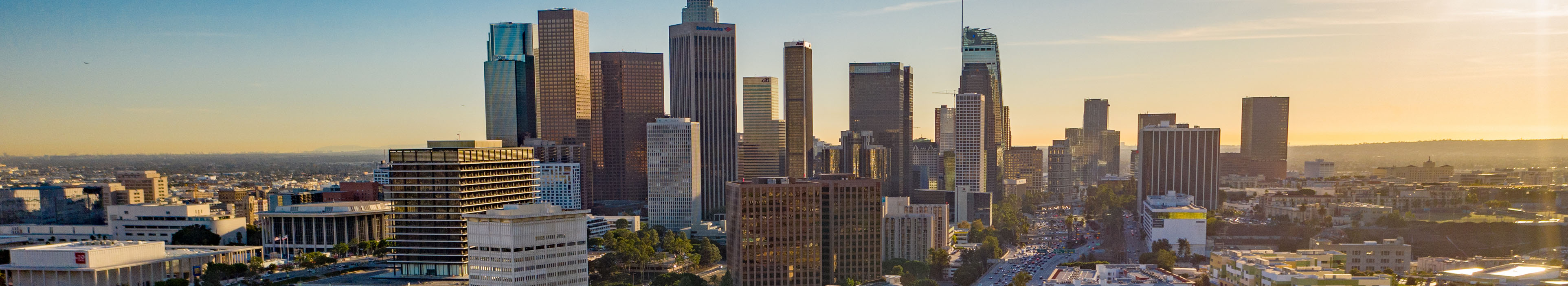 Blick auf Downtown Los Angeles