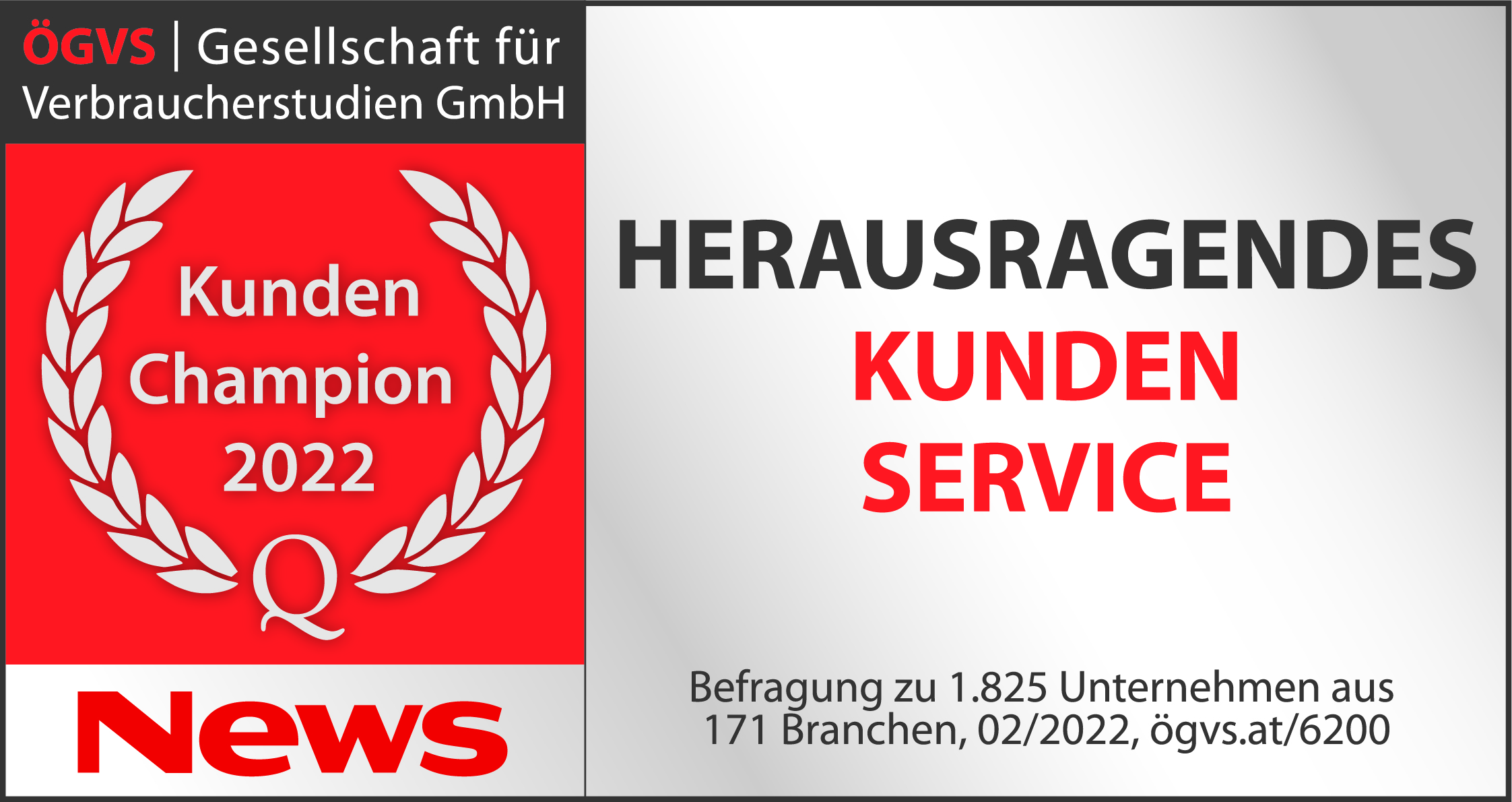 Auszeichnung herausragender Kundenservice